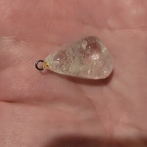 high quality clear quartz pendant